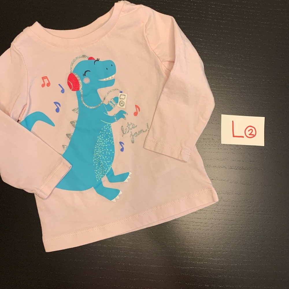 ⭐️2/$5.00⭐️ Carter's 9m Light Pink Long Sleeve Shirt